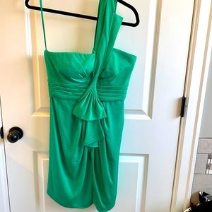 BCBG Maxazria one shoulder dress